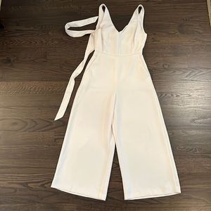White Aritzia Wilfred Ecoulement Jumpsuit